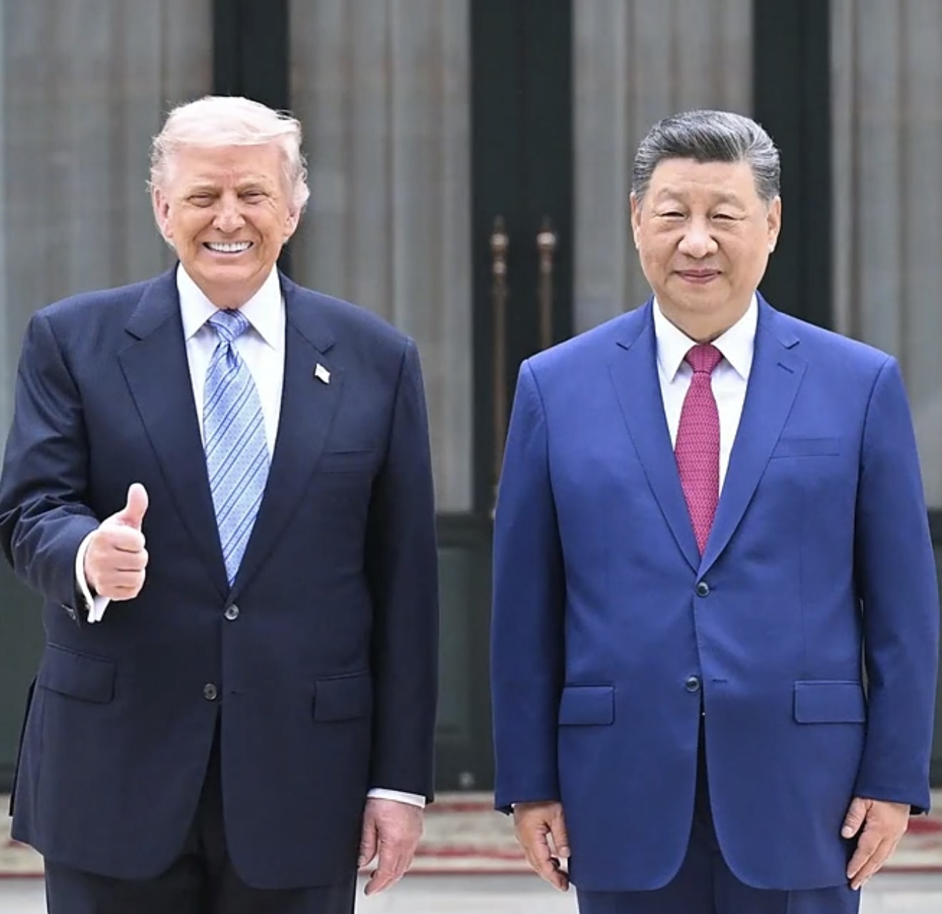 Thumbs-up portrait